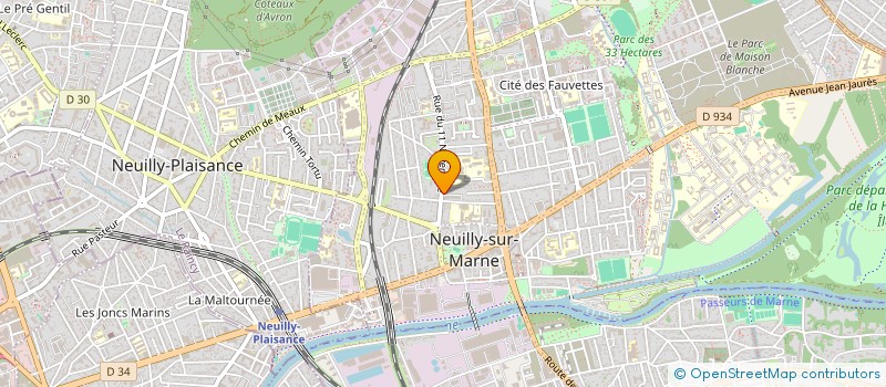 localisation de l'entreprise GPE RECHER. ETUDES LANGUE ESPERANTISTE  NEUILLY SUR MARNE