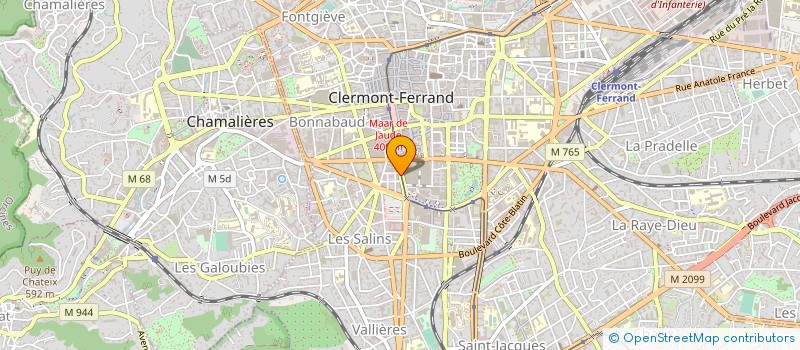 localisation de l'entreprise GPE RECHER INFORMAT PROTHESE ODONTOLOGIQ à CLERMONT-FERRAND
