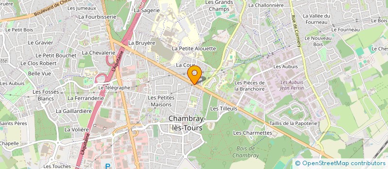 localisation de l'entreprise GPE RECHERC BIOLOGIQ ALCOOL DEPEN ALCOOL  CHAMBRAY-LES-TOURS