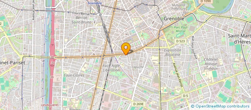 localisation de l'entreprise GPE RECHERCH APPUI AUTOPROM PAYS POPUL  GRENOBLE