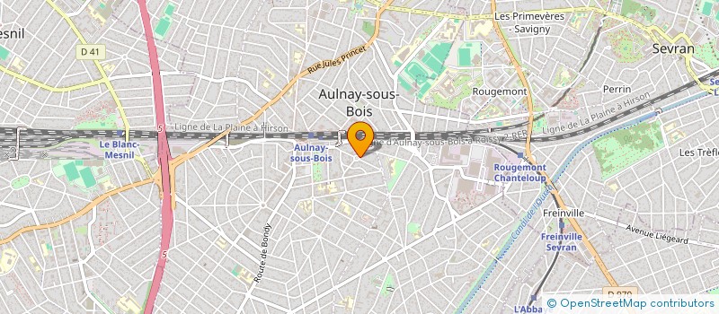 localisation de l'entreprise GPE RECHERCHE ACTION JEUNES ADOS RUE 93 à AULNAY-SOUS-BOIS