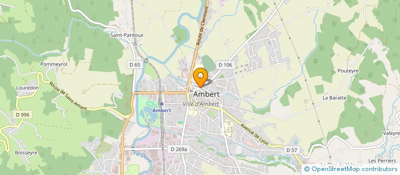 localisation de l'entreprise GPE RECHERCHES ARCHEOLOGIQ ET HISTORIQUE à AMBERT