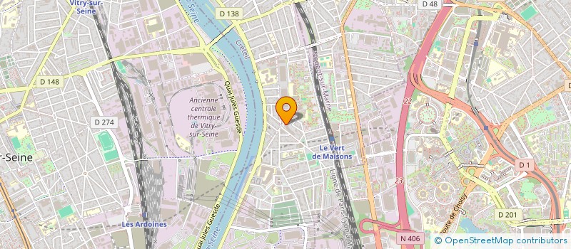 localisation de l'entreprise GPE REFLEXION AIDE CREATION EMPLOI JEUNE à ALFORTVILLE