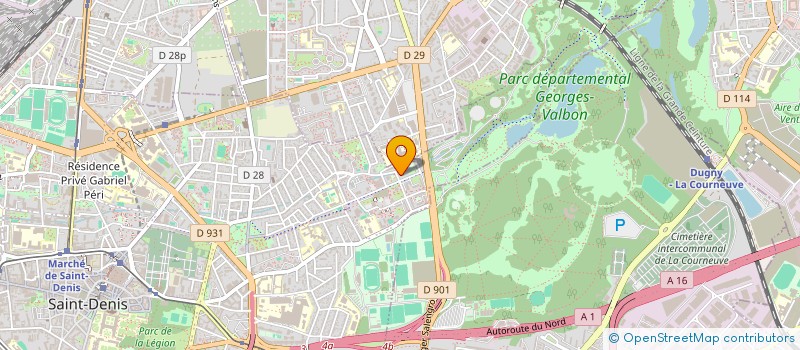 localisation de l'entreprise GPE SURVEILLANCE PROTECTION SCE à SAINT-DENIS