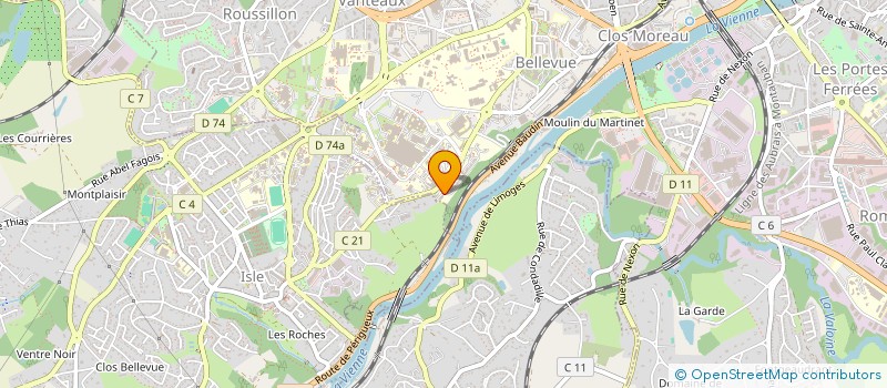 localisation de l'entreprise GPE TRAVAIL PATHOLOGIE RESPIRATOIRE LIMO à LIMOGES