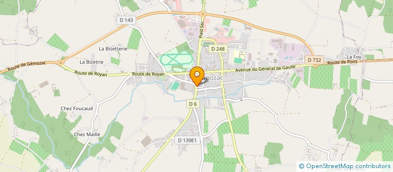 localisation de l'entreprise GPEC 99  GEMOZAC