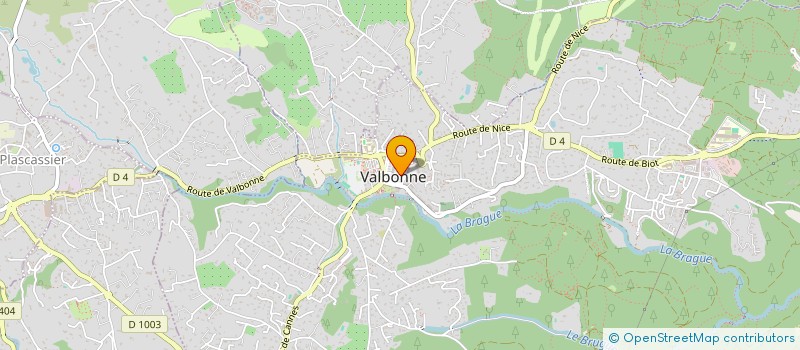 localisation de l'entreprise GPEL à VALBONNE