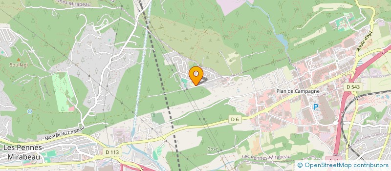 localisation de l'entreprise GPF 1 à LES PENNES MIRABEAU