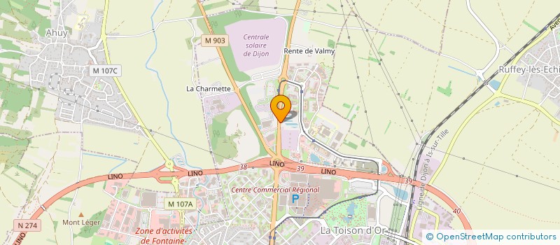 localisation de l'entreprise GPF CM DIJON  DIJON