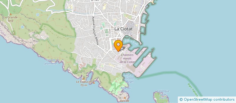 localisation de l'entreprise GPG MAS  LA CIOTAT