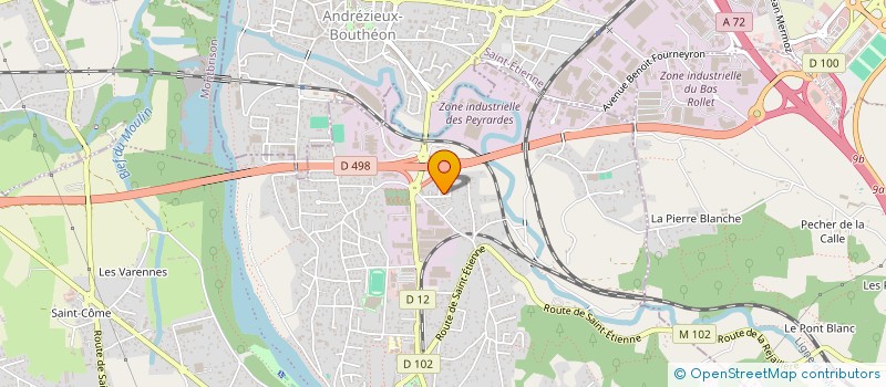 localisation de l'entreprise GPGM CD FONCIERE  SAINT-JUST-SAINT-RAMBERT