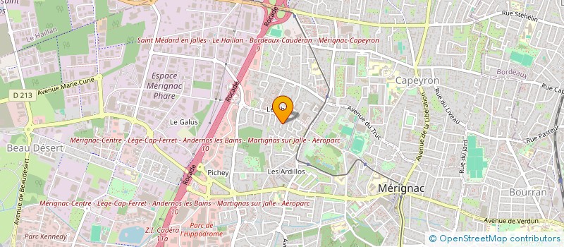 localisation de l'entreprise GPHA  LE HAILLAN