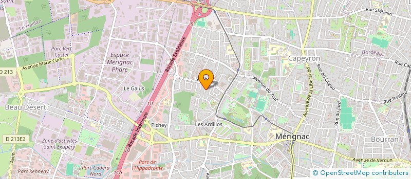 localisation de l'entreprise GPHB  LE HAILLAN