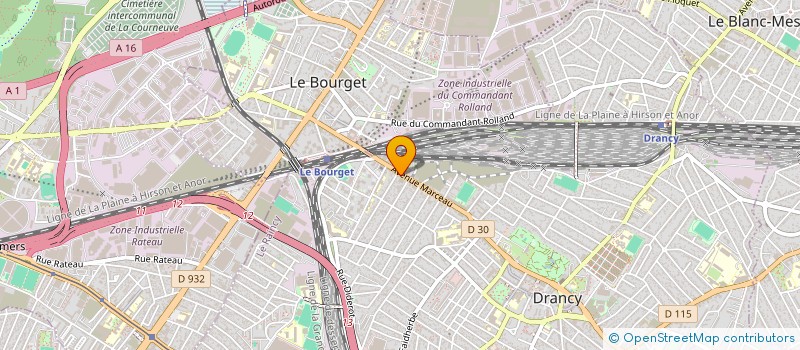 localisation de l'entreprise GPI-DRANCY à DRANCY