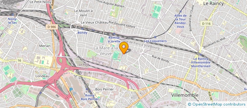 localisation de l'entreprise GPI V à VILLEMOMBLE