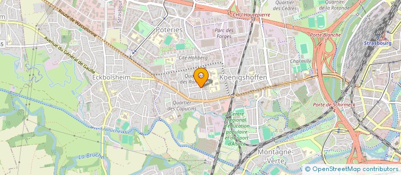 localisation de l'entreprise GPINVEST à STRASBOURG