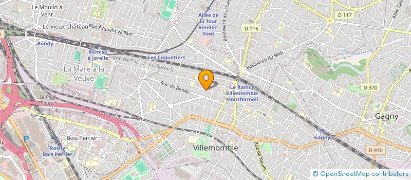 localisation de l'entreprise GPJ à VILLEMOMBLE