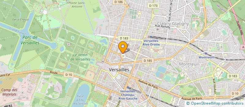 localisation de l'entreprise GPJM COIFFURE à VERSAILLES