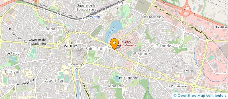 localisation de l'entreprise GPJP à VANNES