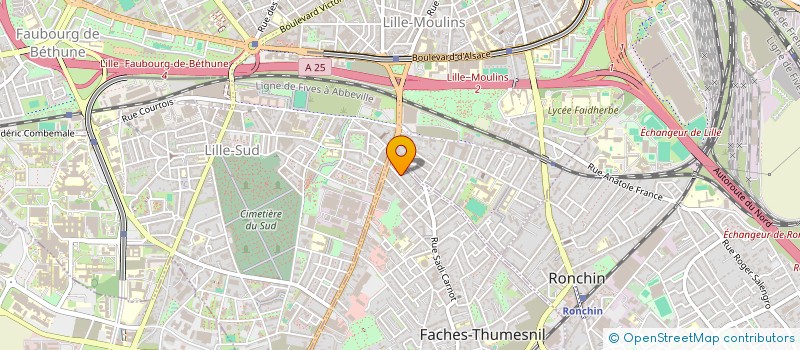 localisation de l'entreprise GPL à FACHES-THUMESNIL
