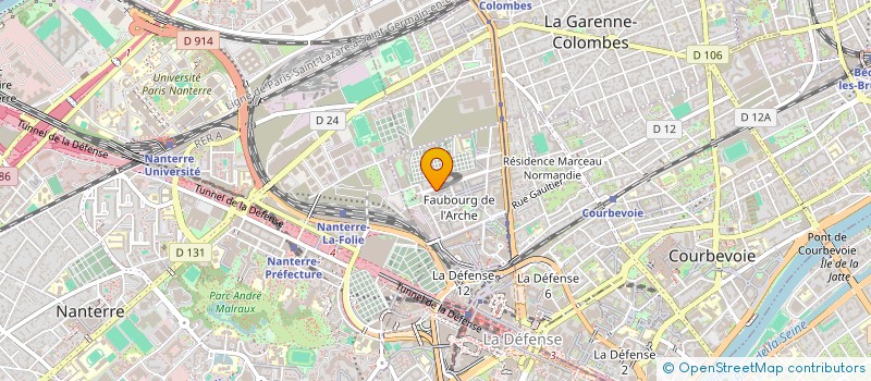 localisation de l'entreprise GPL CONSEIL EN GESTION DE PATRIMOINE à COURBEVOIE