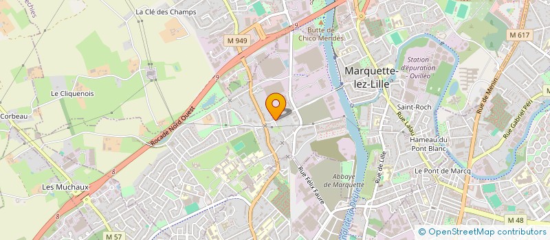 localisation de l'entreprise GPL GRANIT ET PIERRES LUSITAINS à MARQUETTE-LEZ-LILLE