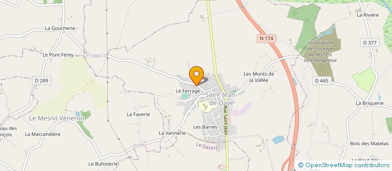 localisation de l'entreprise GPLAF à SAINT-JEAN-DE-DAYE