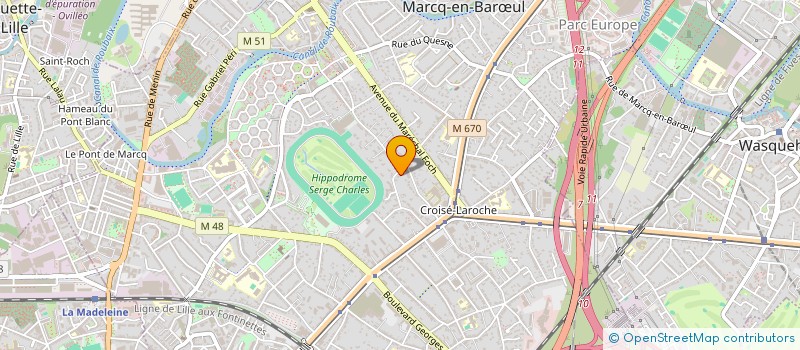 localisation de l'entreprise GPLJ à MARCQ-EN-BARŒUL