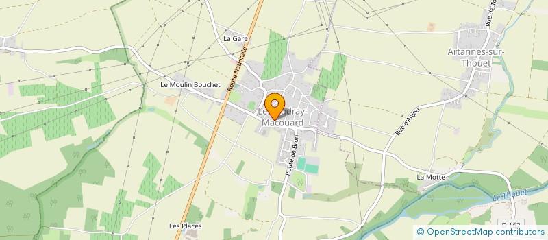 localisation de l'entreprise GPLUS CONSEIL  LE COUDRAY-MACOUARD