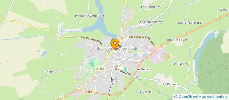 localisation de l'entreprise GPM  BOURBON-L'ARCHAMBAULT