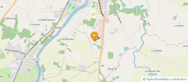 localisation de l'entreprise GPM  CONFOLENS