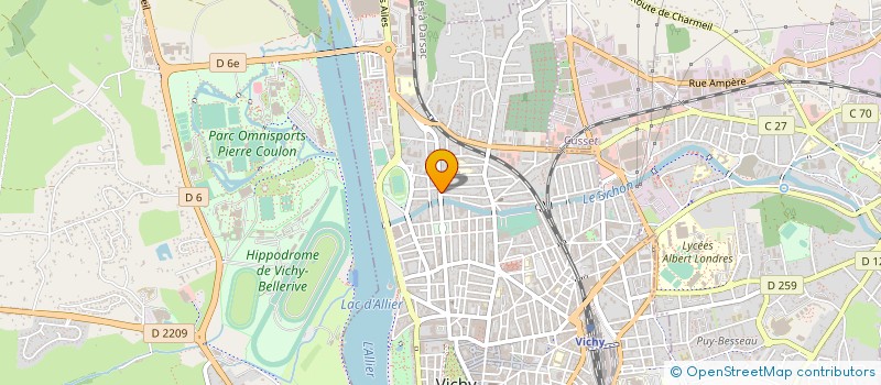 localisation de l'entreprise GPM ALLIER NIEVRE à VICHY