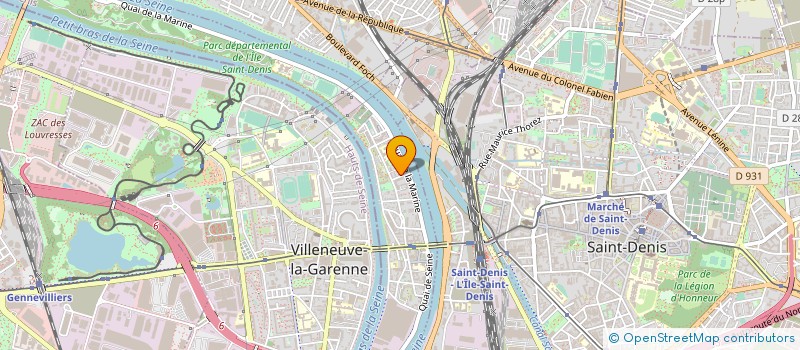 localisation de l'entreprise GPM BATIMENT  L ILE SAINT DENIS