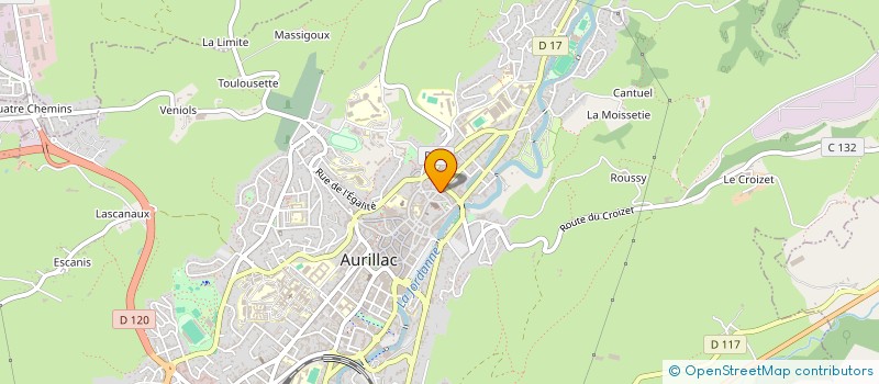 localisation de l'entreprise GPM CANTAL à AURILLAC