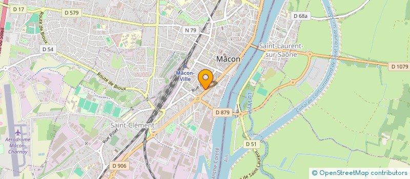 localisation de l'entreprise GPM DES PROFESSIONNELS DE SANTE DE SAONE ET LOIRE  MACON