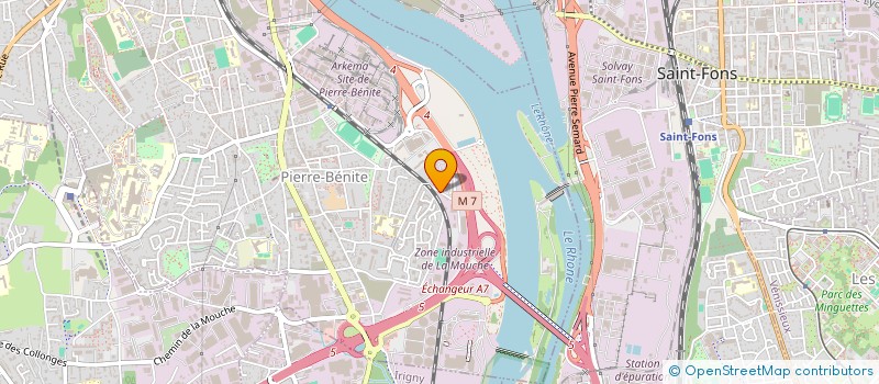 localisation de l'entreprise GPM DISTRIBUTION  OULLINS-PIERRE-BENITE