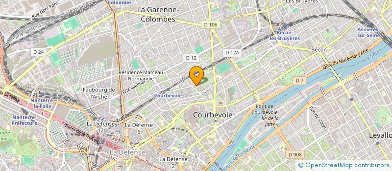localisation de l'entreprise GPM FACTORY à COURBEVOIE