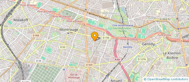 localisation de l'entreprise GPM FRANCE  MONTROUGE