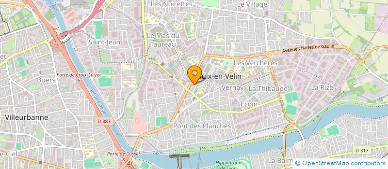 localisation de l'entreprise GPM INGENIERIE  VAULX-EN-VELIN