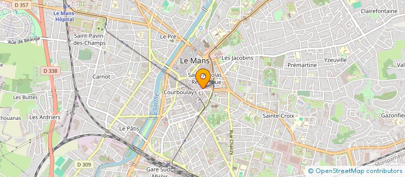 localisation de l'entreprise GPM MUTUELLE PROFESSIONNELS DE SANTE DE LA SARTHE  LE MANS