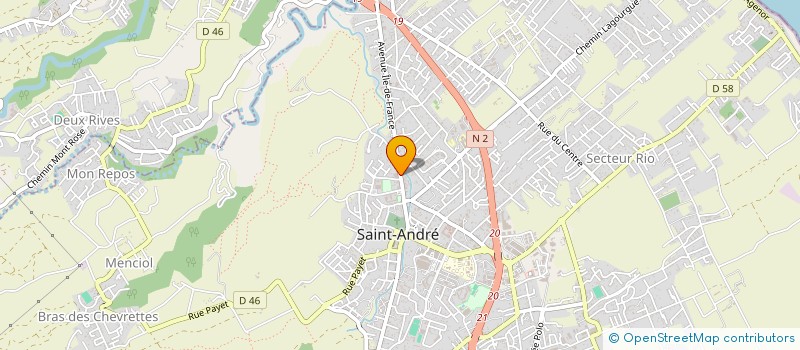 localisation de l'entreprise GPM SARL à SAINT-ANDRE