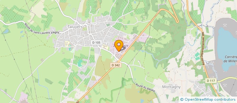 localisation de l'entreprise GPM SERVICES à TALUYERS
