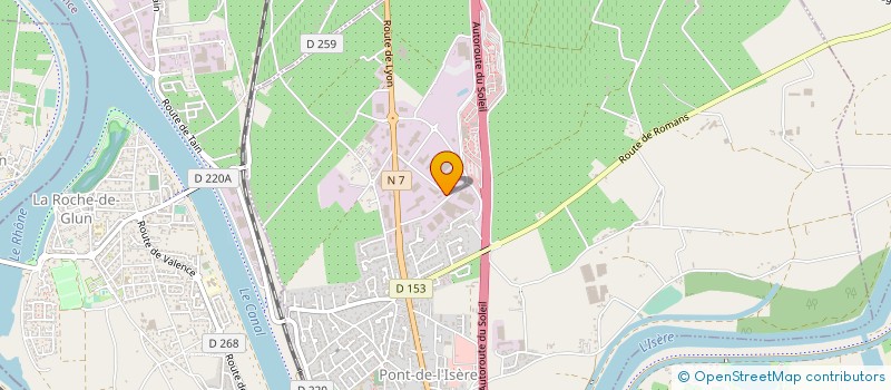 localisation de l'entreprise GPMETALLERIE  PONT-DE-L'ISERE