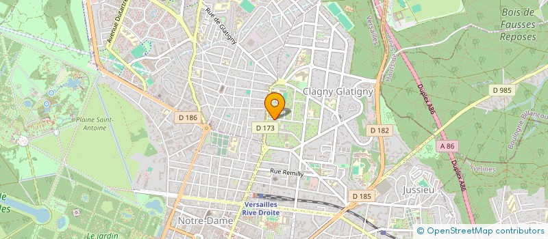 localisation de l'entreprise GPMF IMMO  VERSAILLES