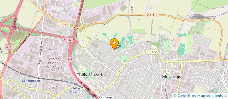 localisation de l'entreprise GPMP à CHILLY-MAZARIN