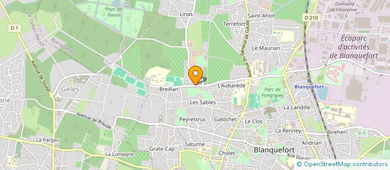 localisation de l'entreprise GPMS AUTO à BLANQUEFORT