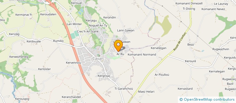 localisation de l'entreprise GPMT D'EMPLOYEURS DE KERTANGUY  CAVAN