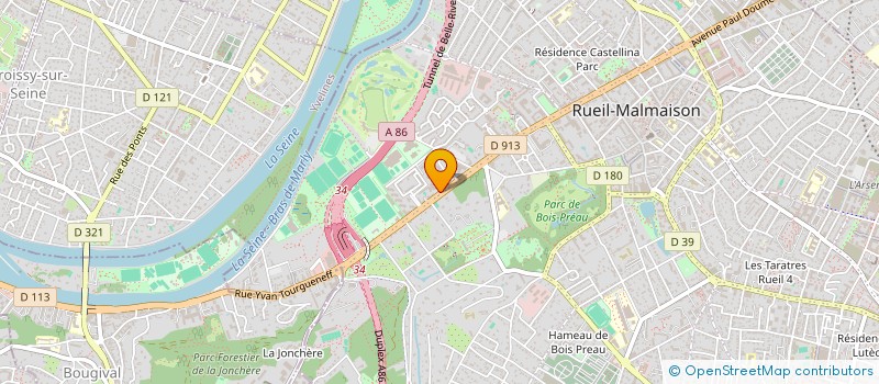 localisation de l'entreprise GPN - GROUPEMENT POUR LA PRECONTRAINTE NUCLEAIRE à RUEIL-MALMAISON