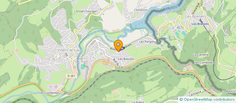 localisation de l'entreprise GPO  VILLERS-LE-LAC