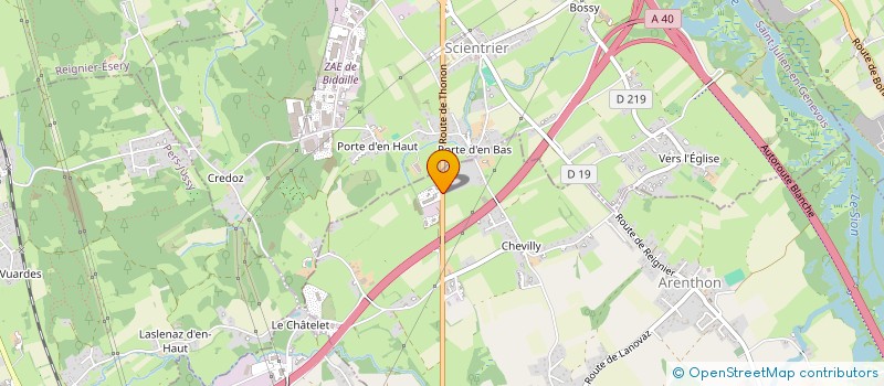 localisation de l'entreprise GPO  ARENTHON